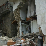 Uno dei tanti crolli dopo il terremoto del 24 agosto 2016
